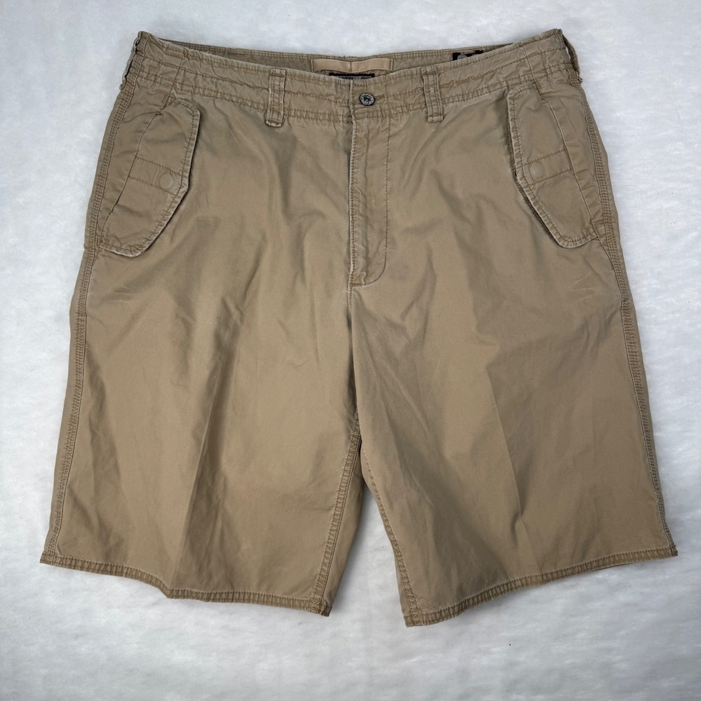 Old Navy Cargo Shorts Mens 36 Beige Military Surplus Paratrooper Vintage Y2K